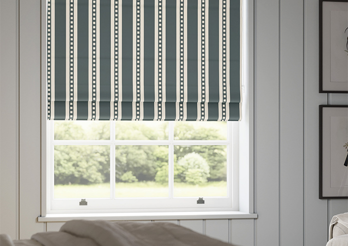 The British Stripe Co. Edgar, Teignbridge No.1 - Twist&Fit Roman Blind - Image 5